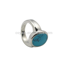 Cheap Stainless Steel Men Silver Rings With Stone